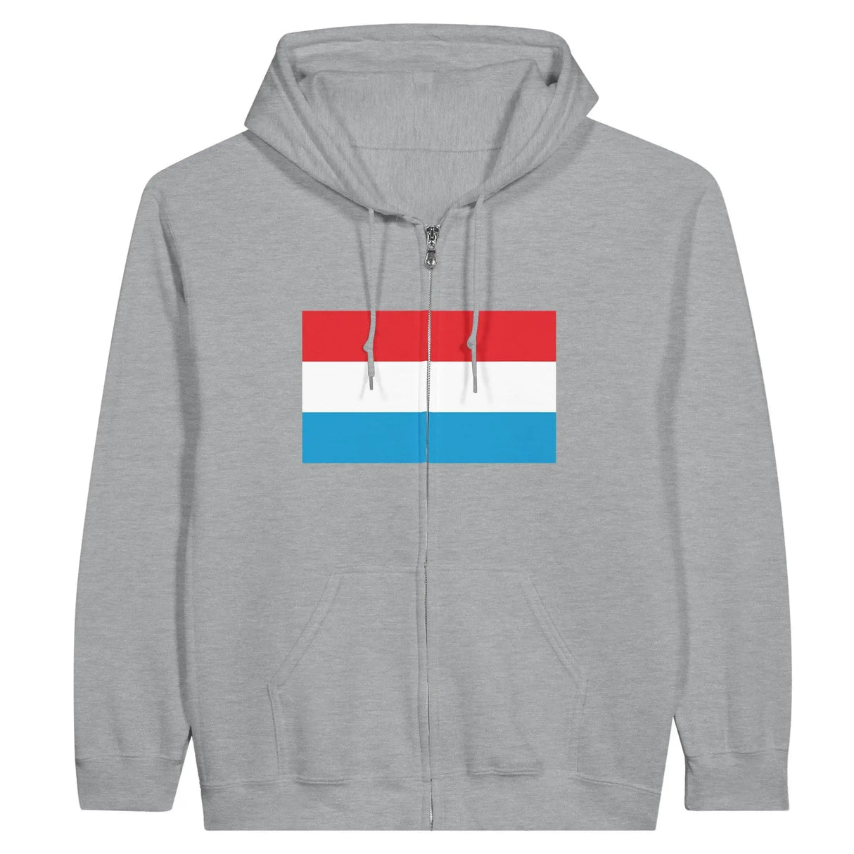 Sweat à capuche luxembourg coton mélangé fermeture éclair