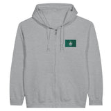 Sweat à capuche macao broderie couleur coton mélangé