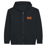 Sweat à capuche macédoine du nord coton broderie zip