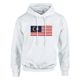 Sweat à capuche malaisie coton mélangé broderie couleur