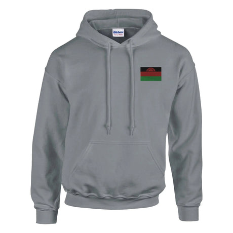 Sweat à capuche malawi brodé coton mélangé confort supérieur