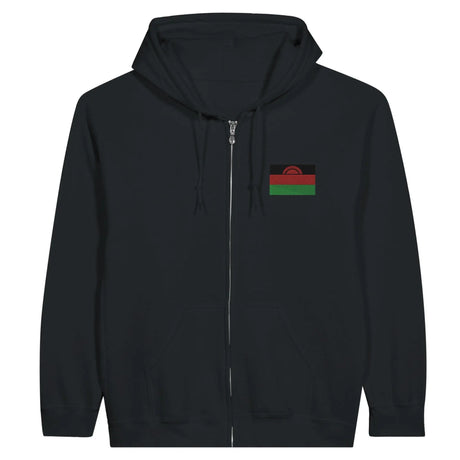 Sweat à capuche malawi coton mélangé broderie couleur