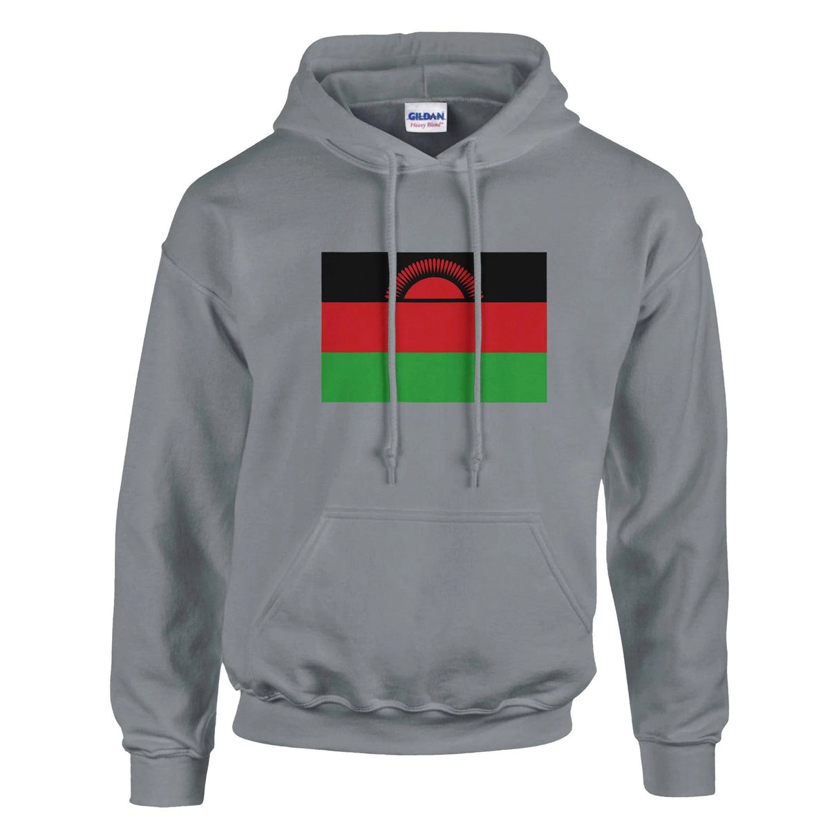 Sweat à capuche malawi coton mélangé broderie couleur