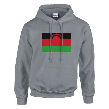 Sweat à capuche malawi coton mélangé broderie couleur