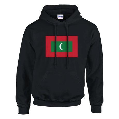 Sweat à capuche maldives coton mélangé broderie couleur