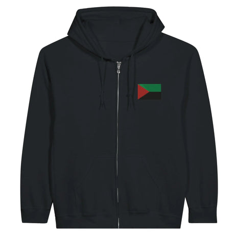 Sweat à capuche martinique broderie couleur coton mélangé