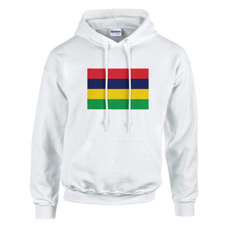 Sweat à capuche maurice coton mélangé broderie couleur