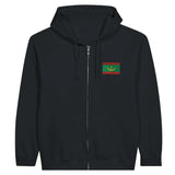 Sweat à capuche mauritanie coton mélangé broderie couleur