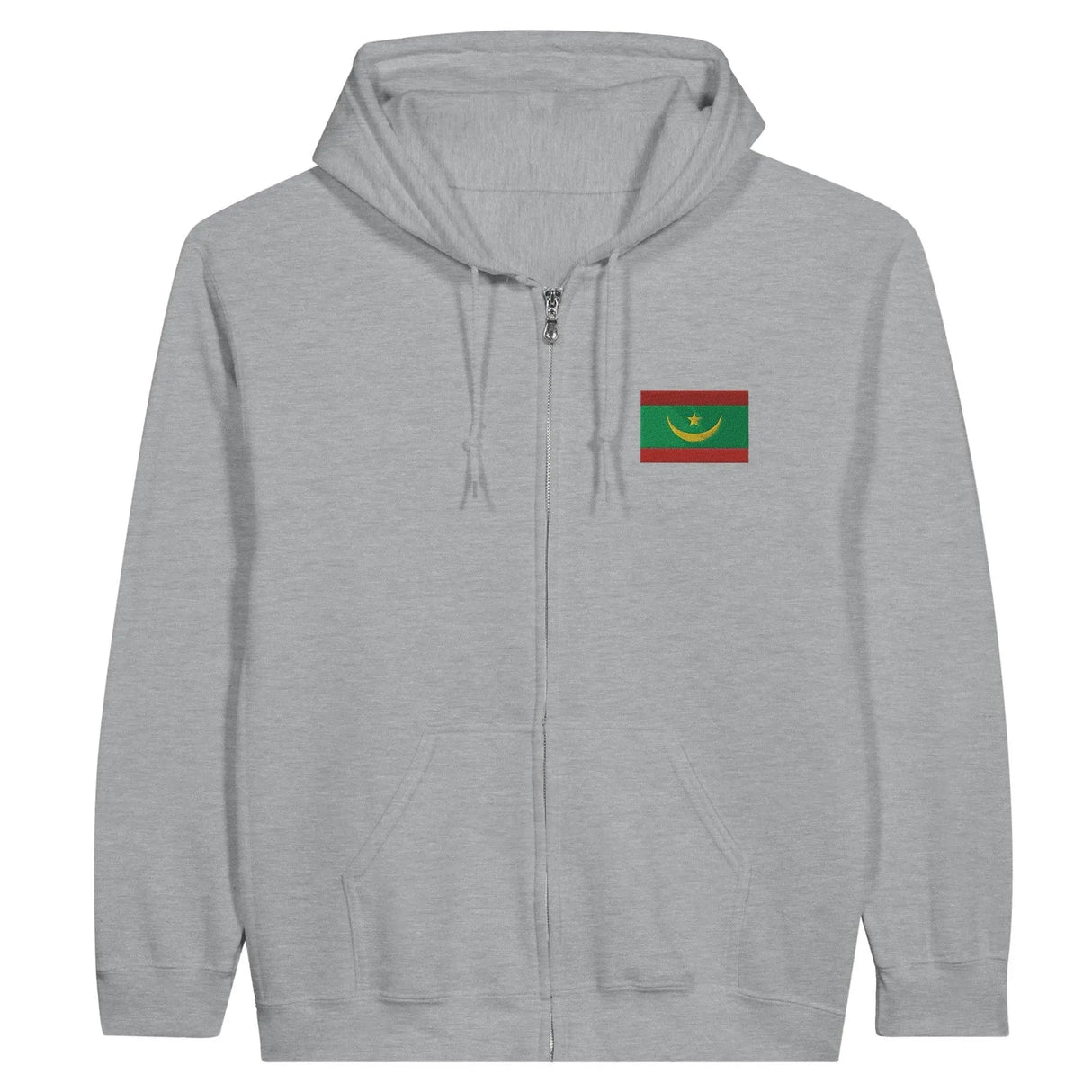Sweat à capuche mauritanie coton mélangé broderie couleur