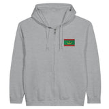 Sweat à capuche mauritanie coton mélangé broderie couleur
