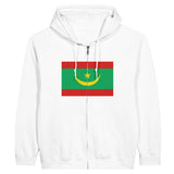 Sweat à capuche mauritanie coton mélangé fermeture éclair