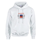 Sweat à capuche mayotte coton mélangé broderie couleur