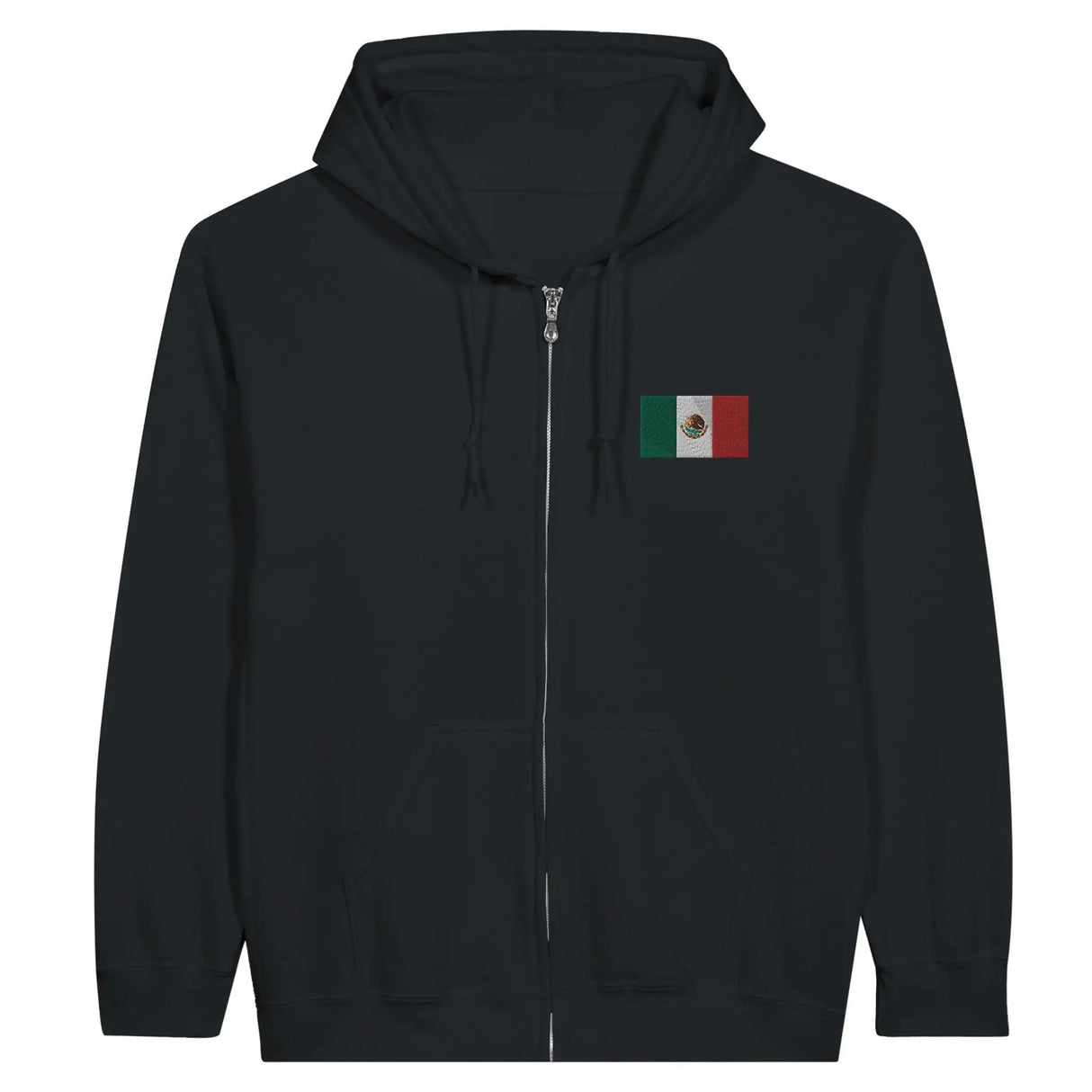 Sweat à capuche mexique coton mélangé broderie couleur