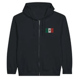 Sweat à capuche mexique coton mélangé broderie couleur