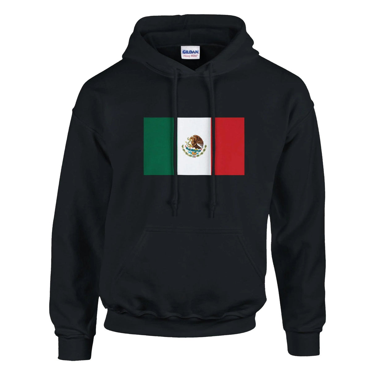Sweat à capuche mexique coton mélangé drapeau brodé