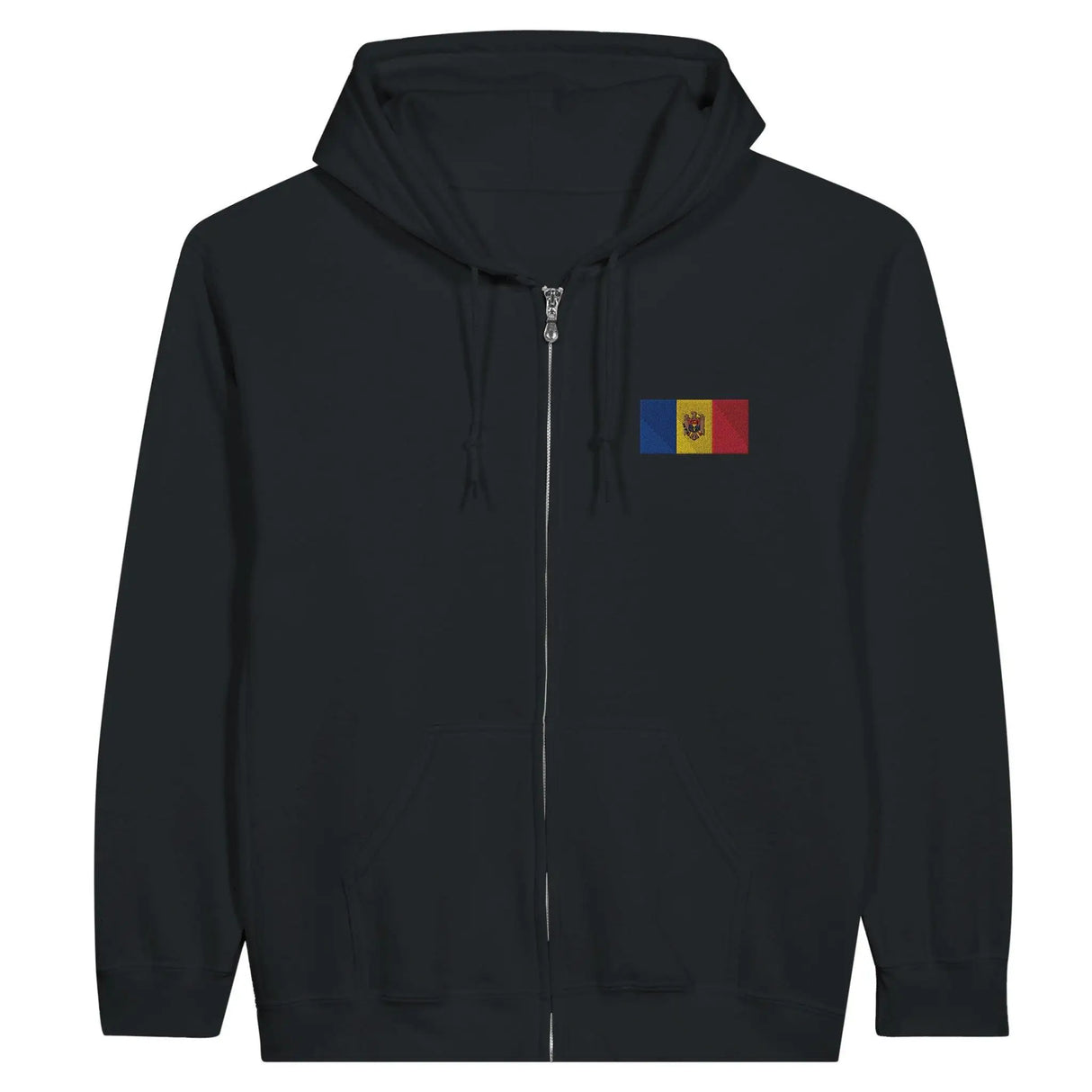 Sweat à capuche moldavie coton mélangé broderie couleur