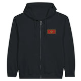 Sweat à capuche monténégro coton mélangé broderie couleur