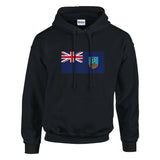 Sweat à capuche montserrat coton mélangé motif drapeau