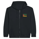 Sweat à capuche mozambique coton mélangé broderie couleur