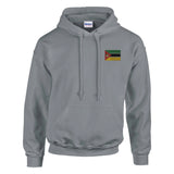 Sweat à capuche mozambique coton mélangé broderie couleur