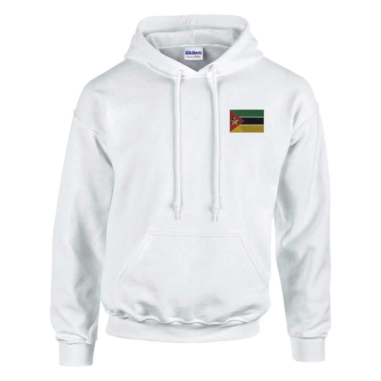 Sweat à capuche mozambique coton mélangé broderie couleur