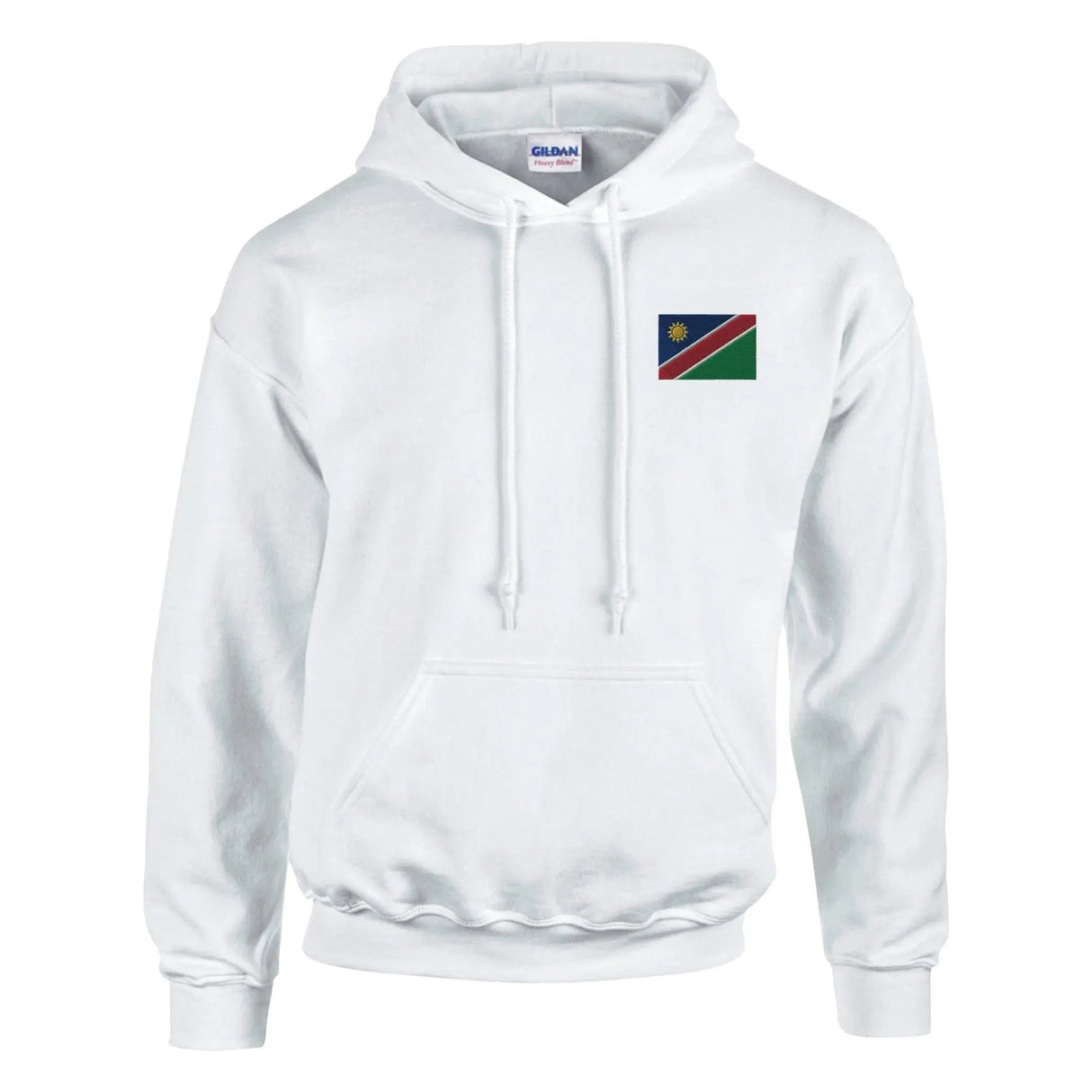 Sweat à capuche namibie coton mélangé brodé durable