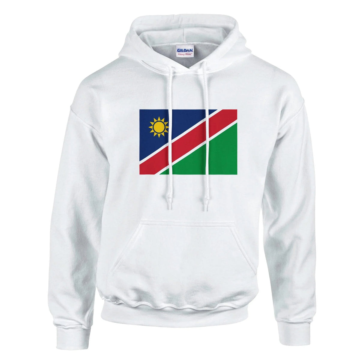 Sweat à capuche namibie coton mélangé broderie couleur