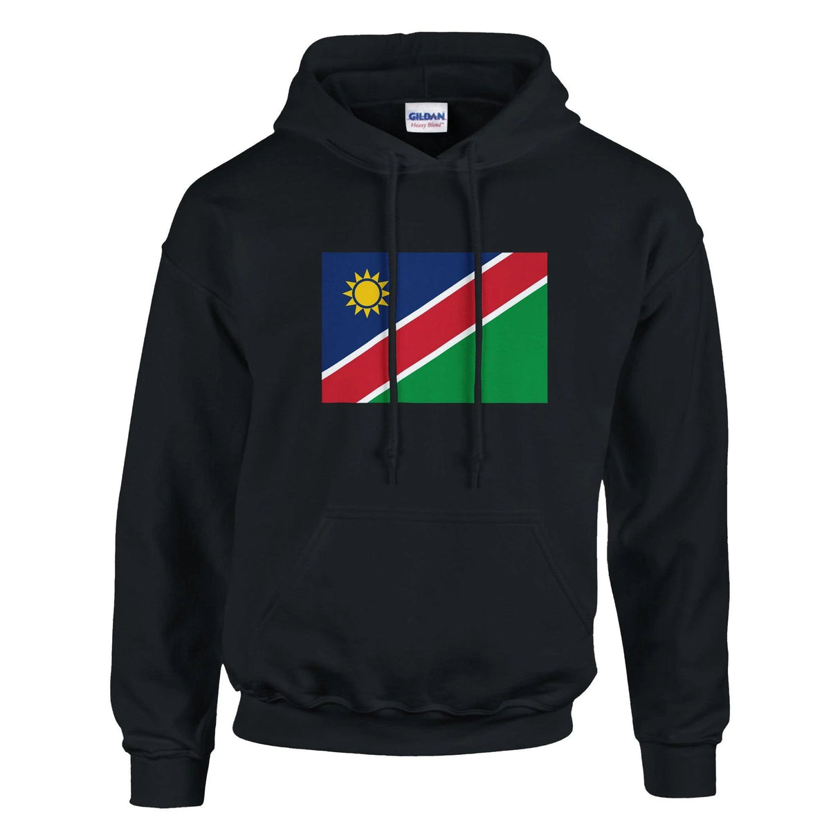Sweat à capuche namibie coton mélangé broderie couleur