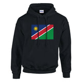Sweat à capuche namibie coton mélangé broderie couleur