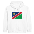 Sweat à capuche namibie coton mélangé fermeture éclair