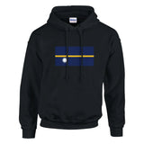Sweat à capuche nauru coton mélangé broderie couleur