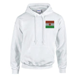 Sweat à capuche niger broderie couleur coton mélangé