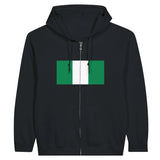 Sweat à capuche nigéria coton mélangé broderie drapeau