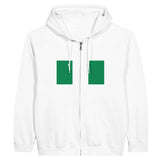 Sweat à capuche nigéria coton mélangé broderie drapeau