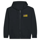 Sweat à capuche niue broderie couleur coton mélangé