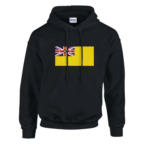 Sweat à capuche niue couleur coton mélangé broderie