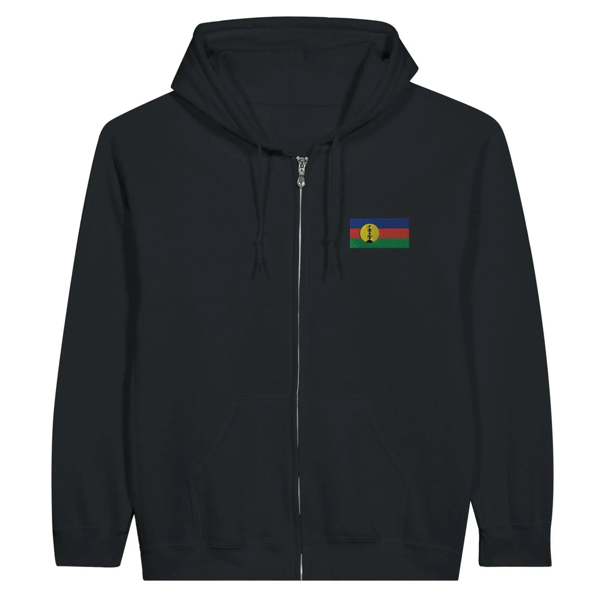 Sweat à capuche nouvelle-calédonie coton broderie couleur