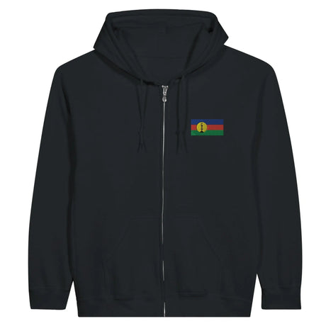 Sweat à capuche nouvelle-calédonie coton broderie couleur