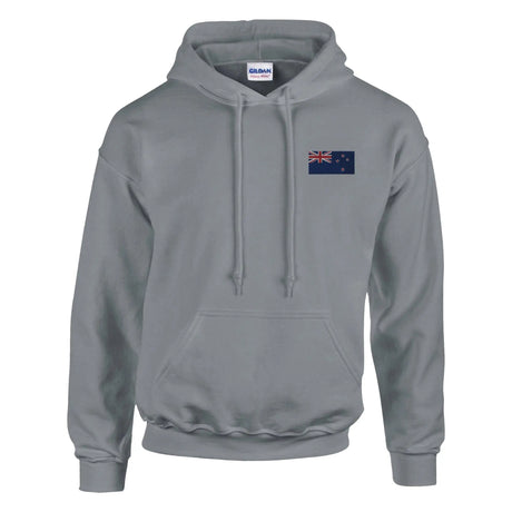 Sweat à capuche nouvelle-zélande broderie coton mélangé