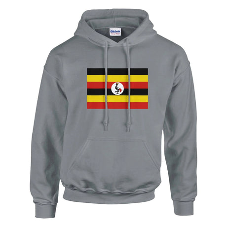 Sweat à capuche ouganda coton mélangé broderie couleur
