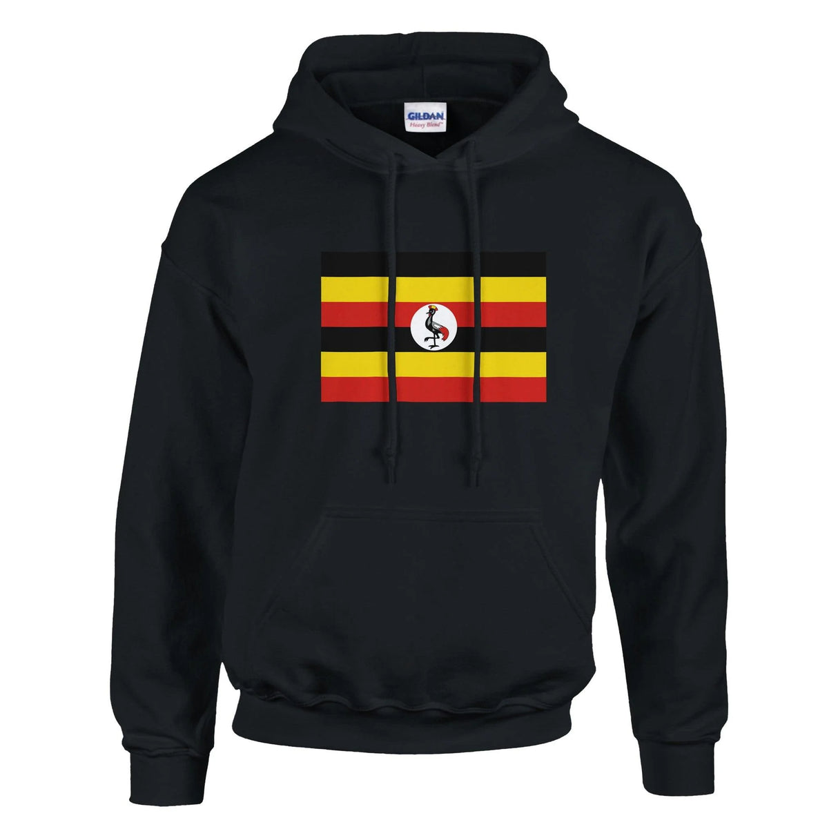 Sweat à capuche ouganda coton mélangé broderie couleur