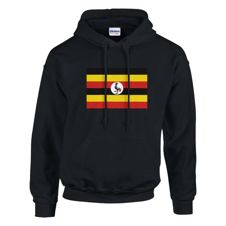 Sweat à capuche ouganda coton mélangé broderie couleur