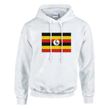 Sweat à capuche ouganda coton mélangé broderie couleur