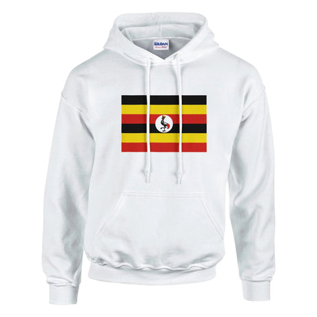 Sweat à capuche ouganda coton mélangé broderie couleur
