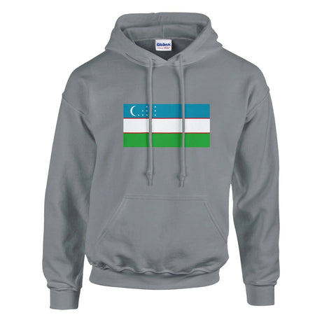 Sweat à capuche ouzbékistan coton mélangé imprimé