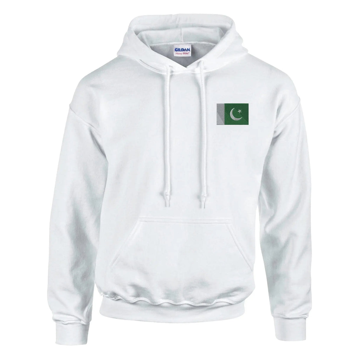 Sweat à capuche pakistan brodé coton mélangé confort supérieur