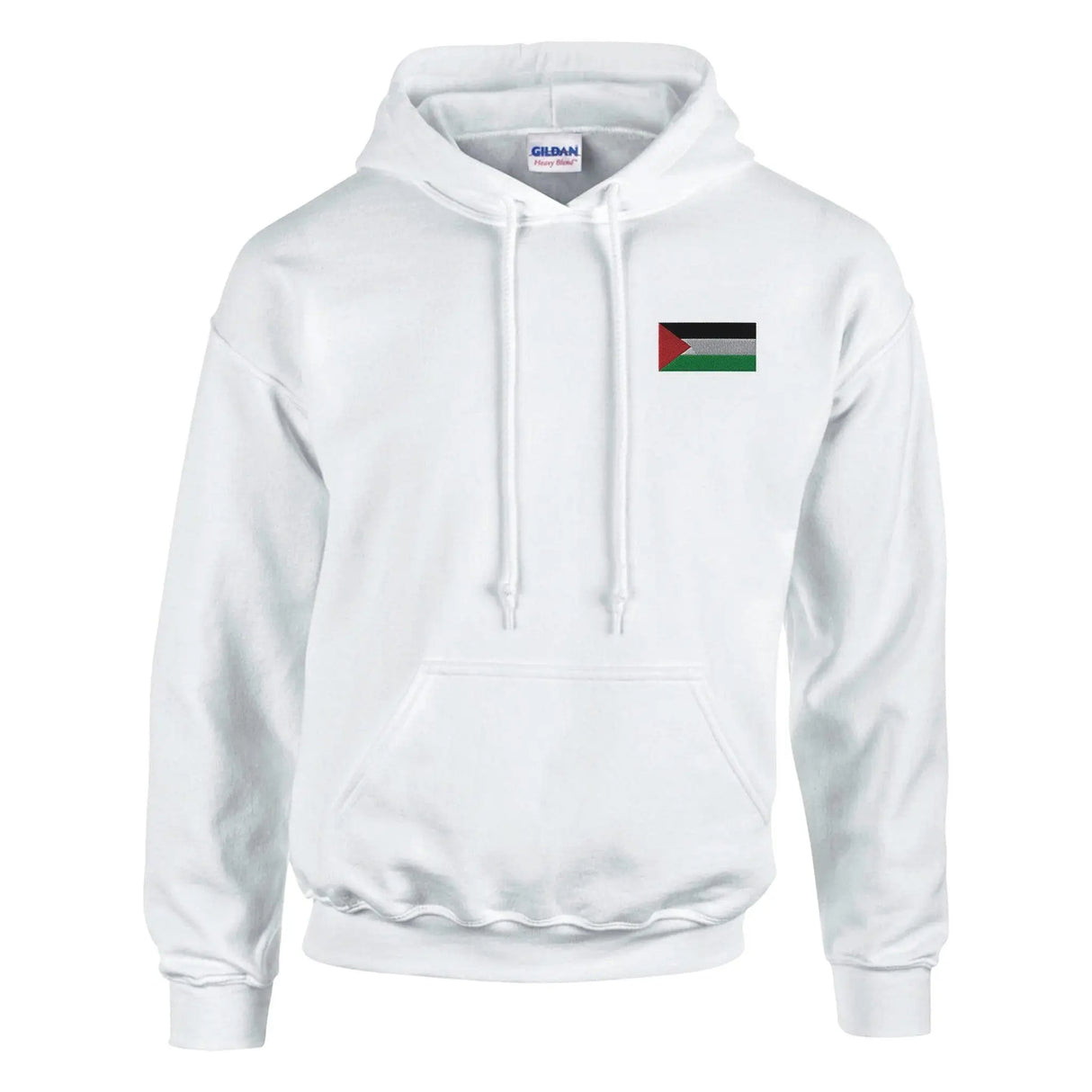 Sweat à capuche palestine brodé coton mélangé confortable