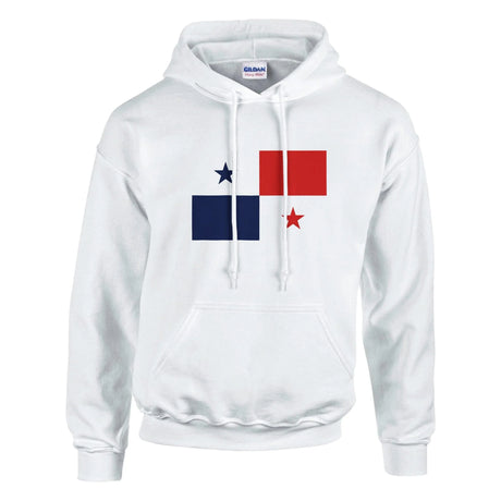 Sweat à capuche panama coton mélangé brodé confortable
