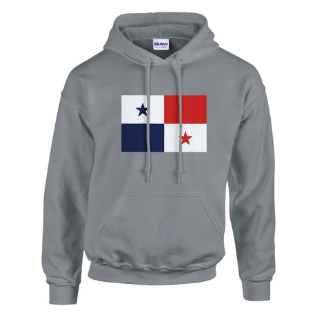 Sweat à capuche panama coton mélangé brodé confortable