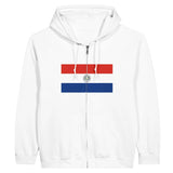 Sweat à capuche paraguay coton mélangé fermeture éclair